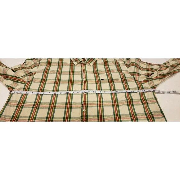 Nautica Jeans Company Y2K Mens XL Plaid LS Button Down Shirt EUC 100% Cotton - Picture 9 of 9